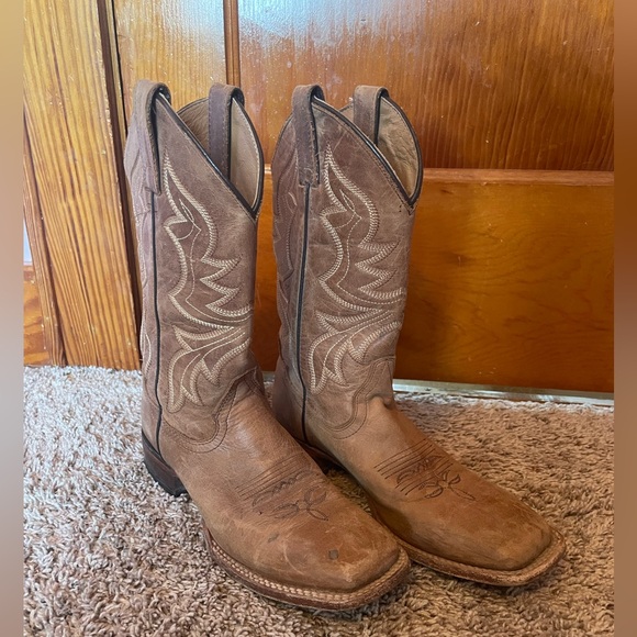 Shyanne Women’s Jeannie Western Boots - Broad Square Toe Size 7.5 - Picture 1 of 6